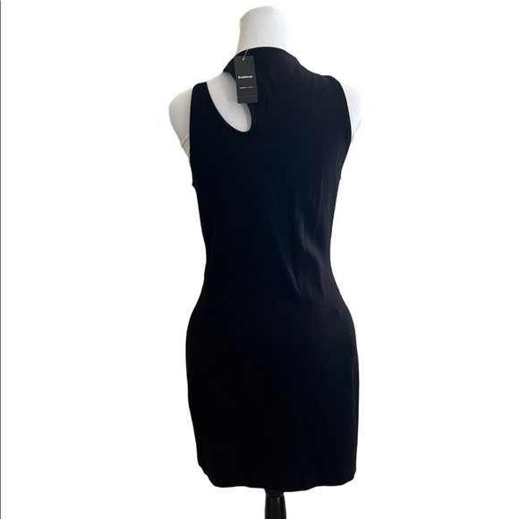 Bebe Cutout High Neck Mini Dress / Medium - Picture 2 of 3